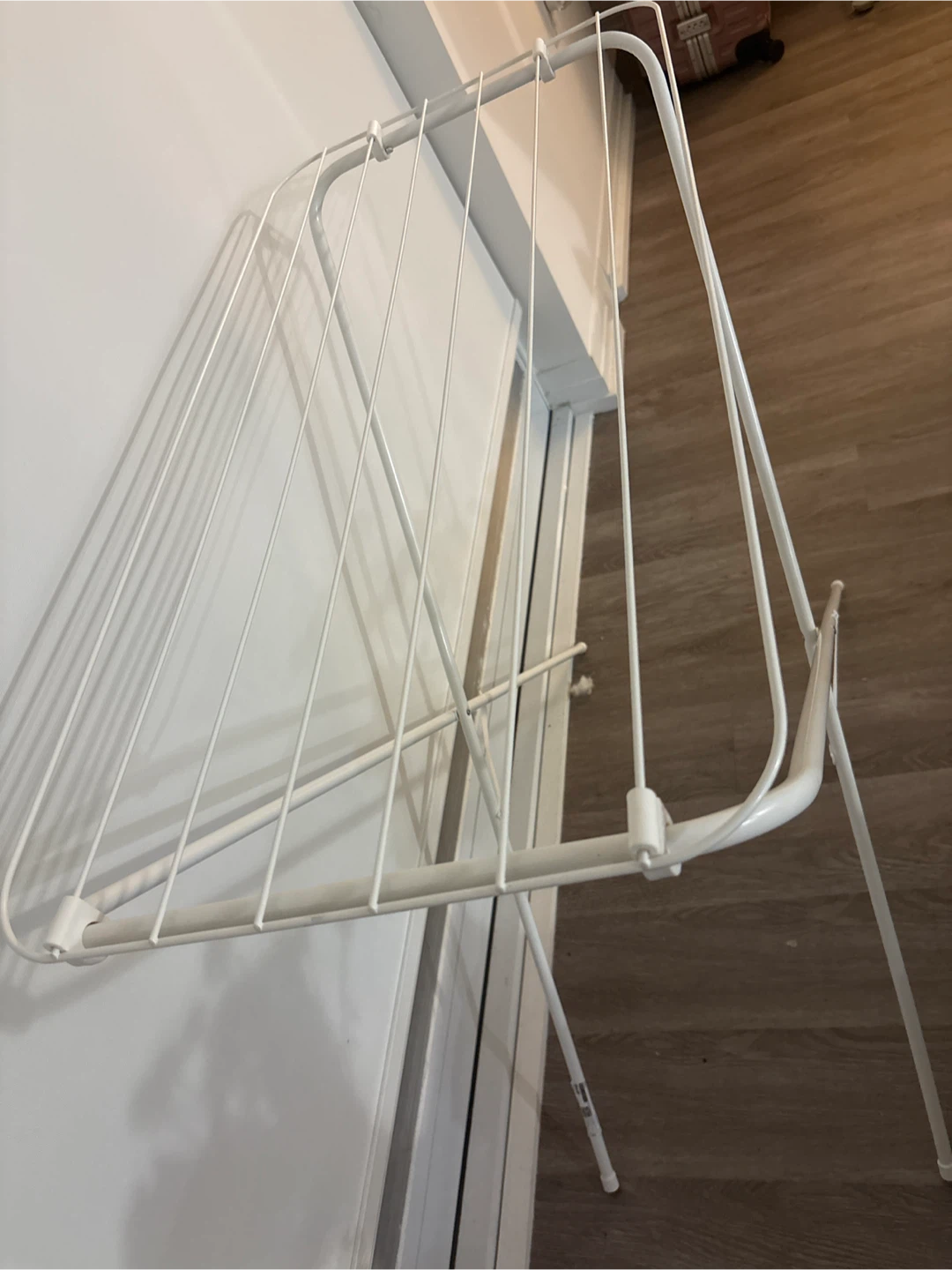 IKEA White Foldable Laundry Drying Rack - photo 2