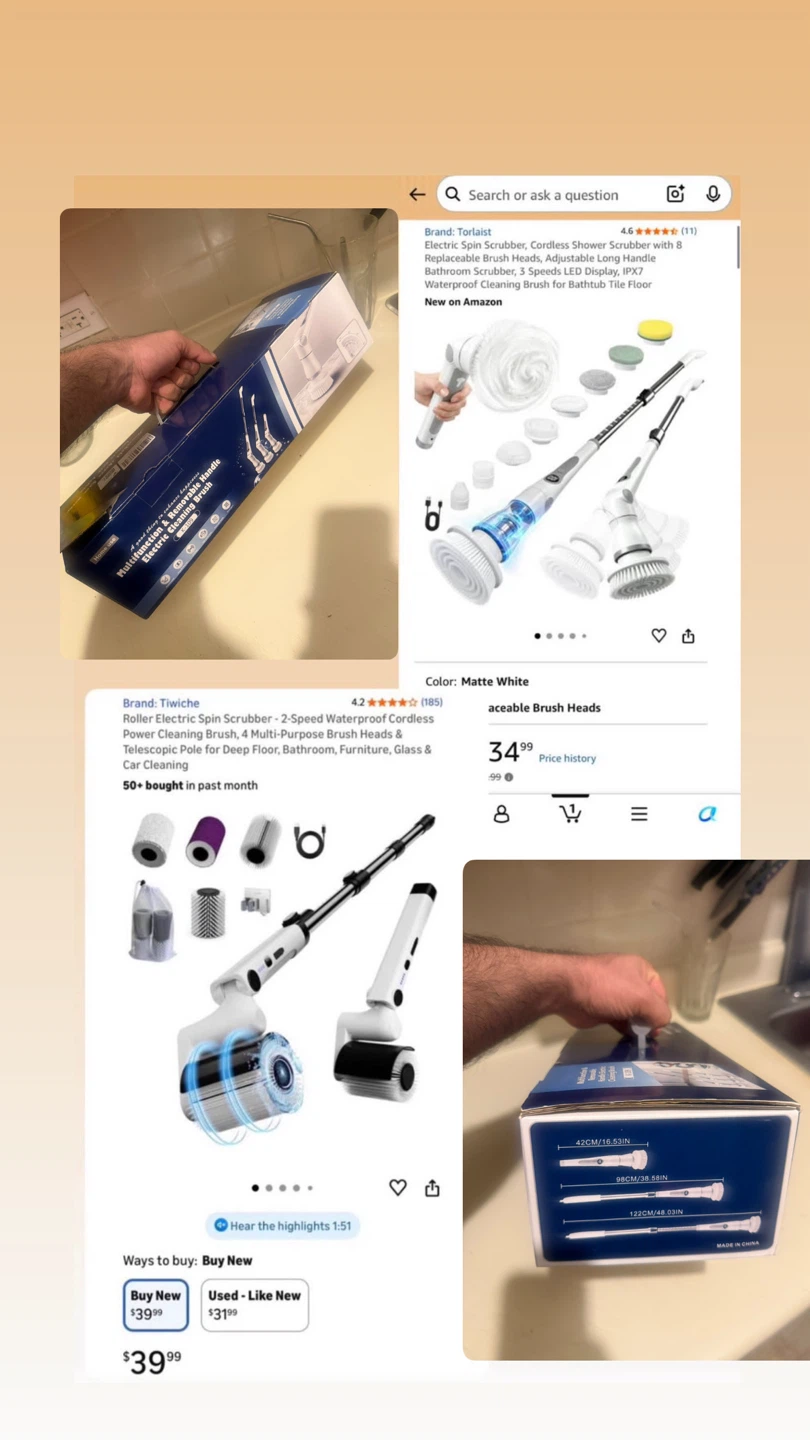 Electric Spin Scrubber with 8 Brush Heads - photo 3