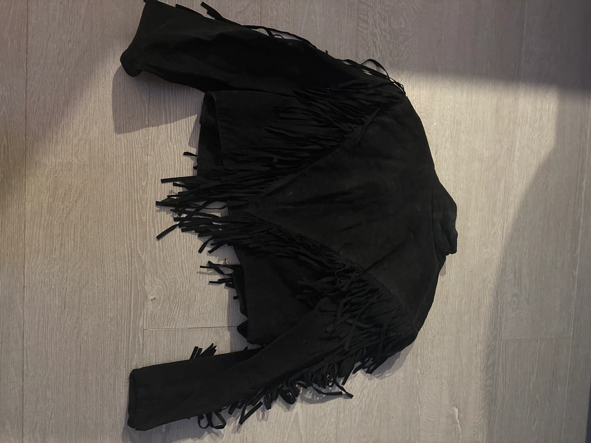 Black suede jacket