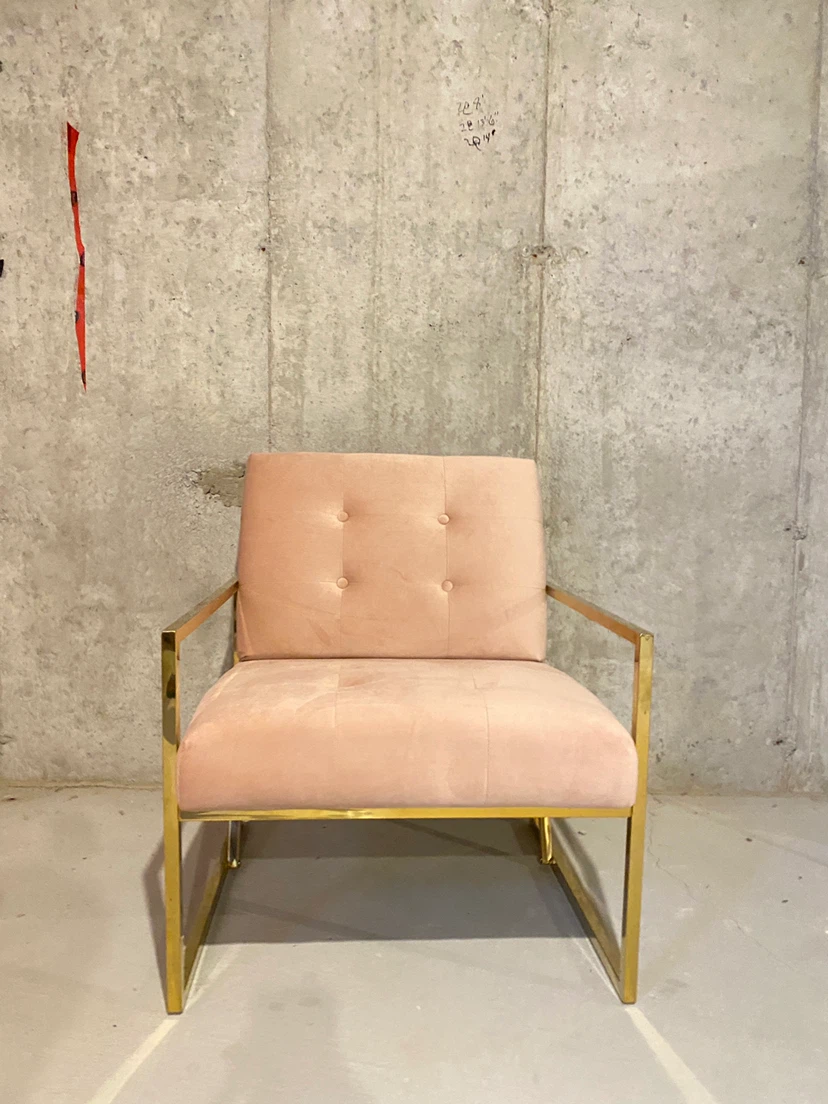 Two velvet accent chairs - photo 2
