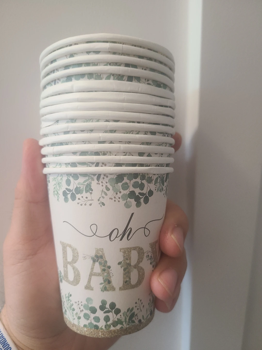 Oh Baby Disposable Paper Cups 🏈