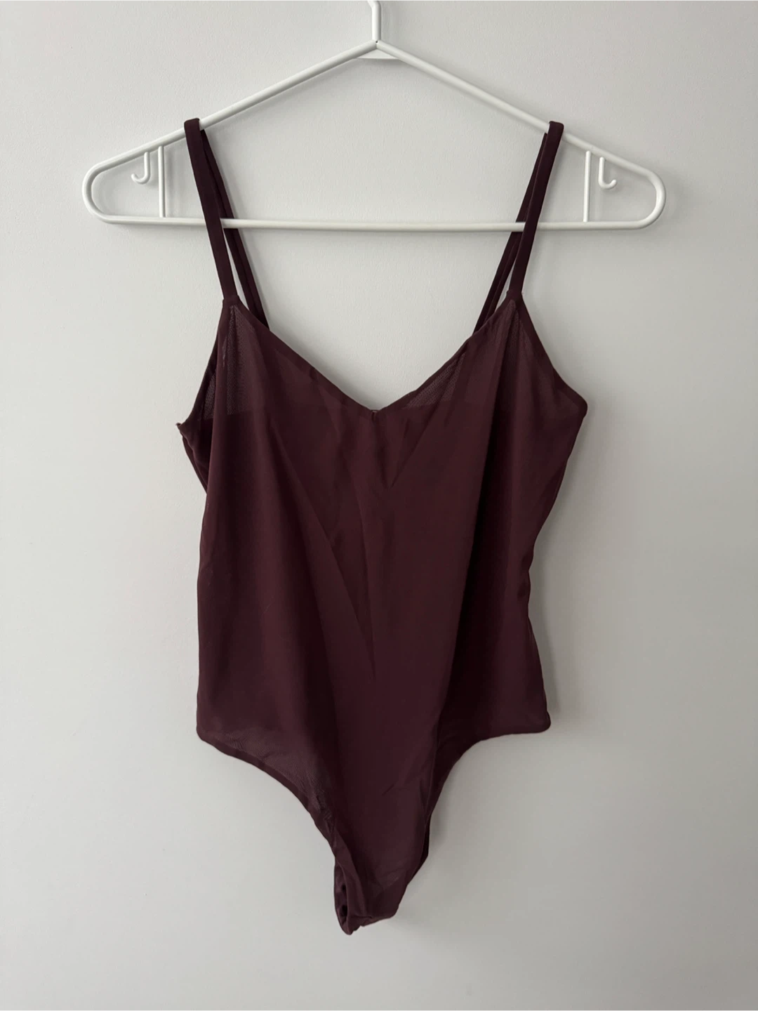 Parade Mesh Burgundy Bodysuit, Size M 🏈 - photo 2