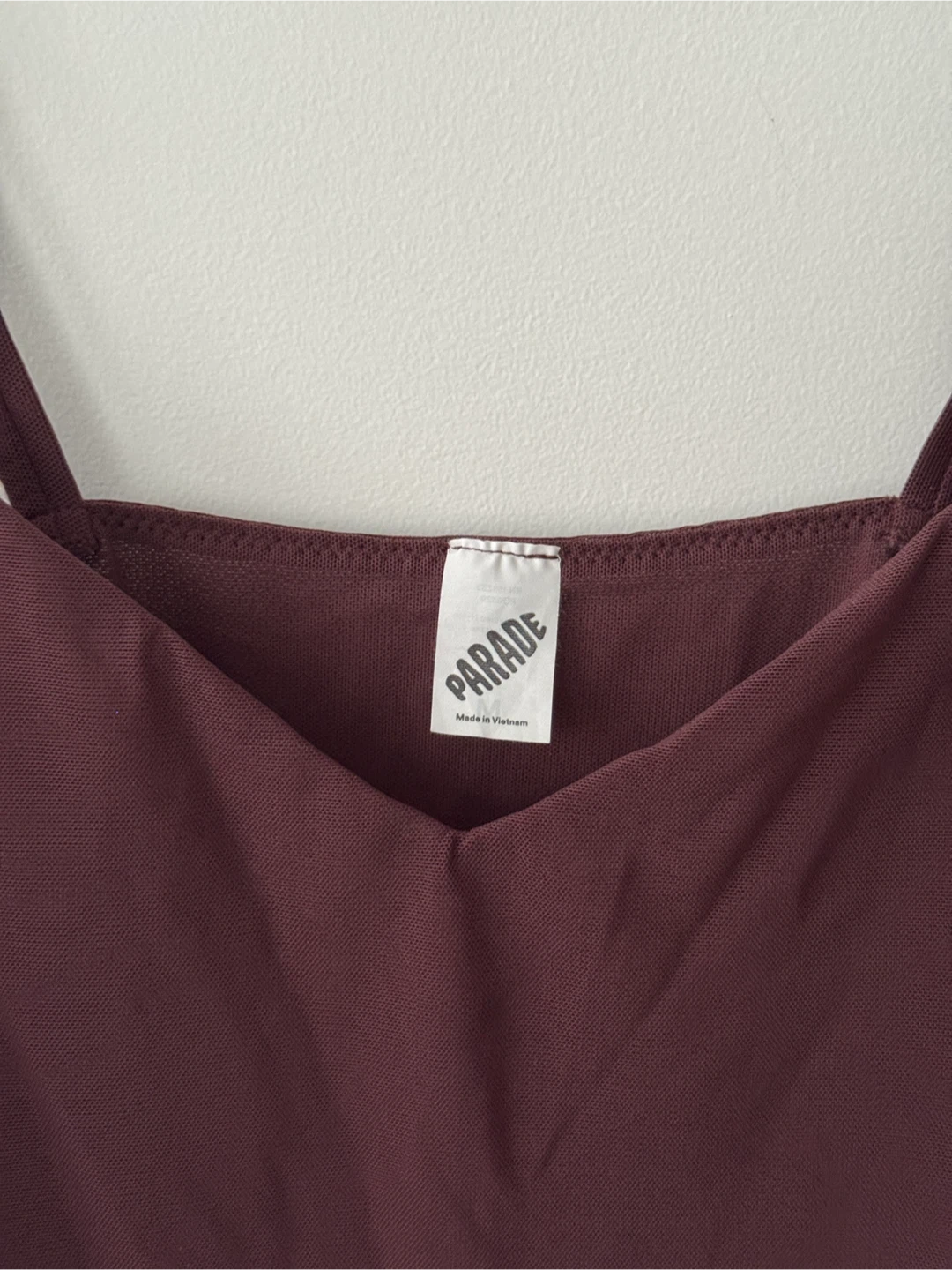Parade Mesh Burgundy Bodysuit, Size M 🏈 - photo 3
