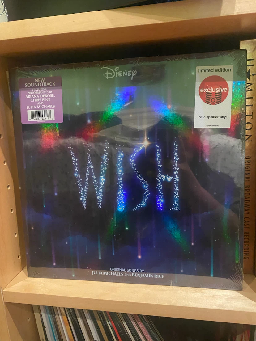 🏈 Disney Wish Soundtrack Exclusive Blue Splatter Vinyl