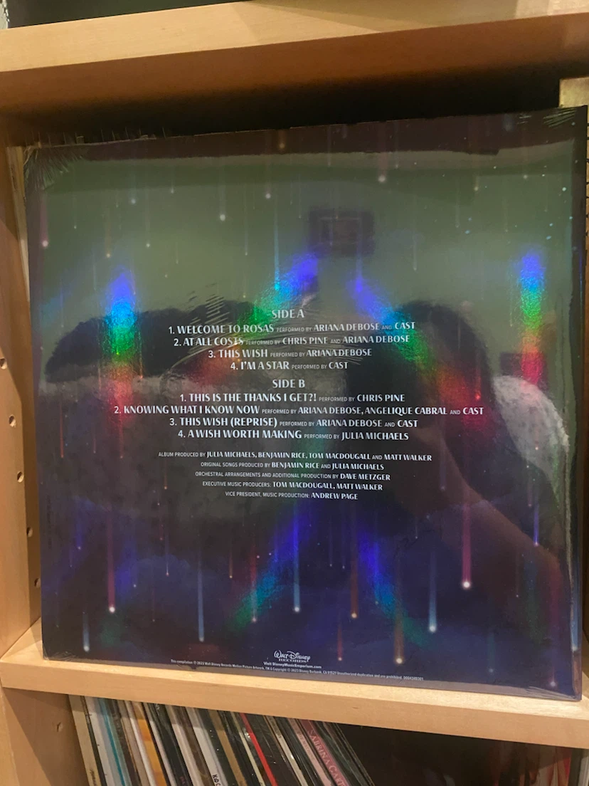 🏈 Disney Wish Soundtrack Exclusive Blue Splatter Vinyl - photo 2