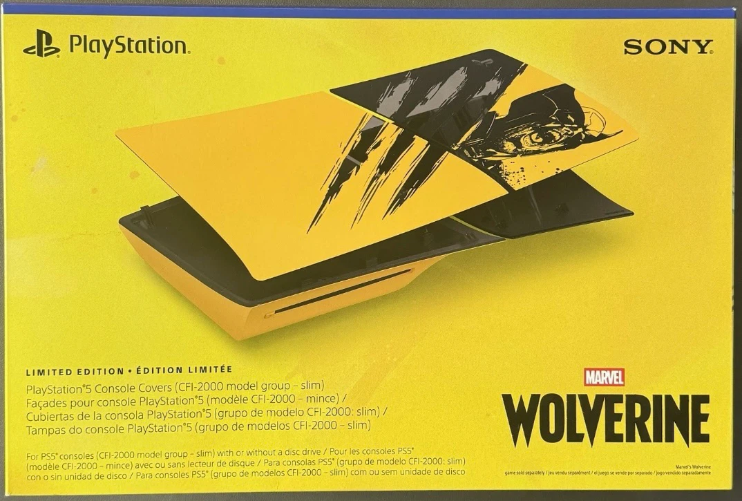 PlayStation 5 slim Wolverine covers