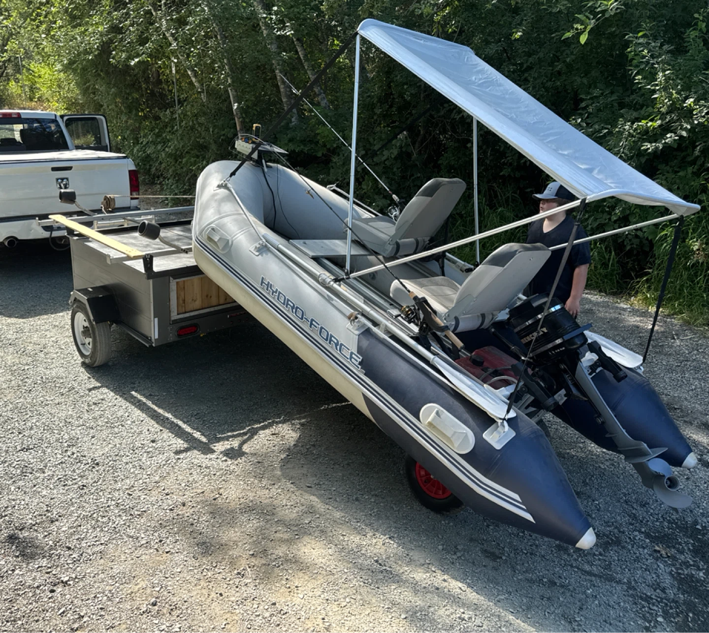 Hydro-Force Inflatable Boat with Motor