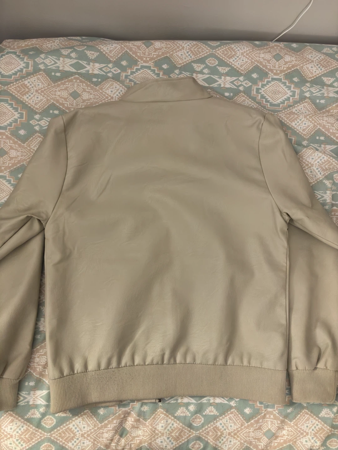 Aeropostale 1987 Racing Faux Leather Jacket - photo 3