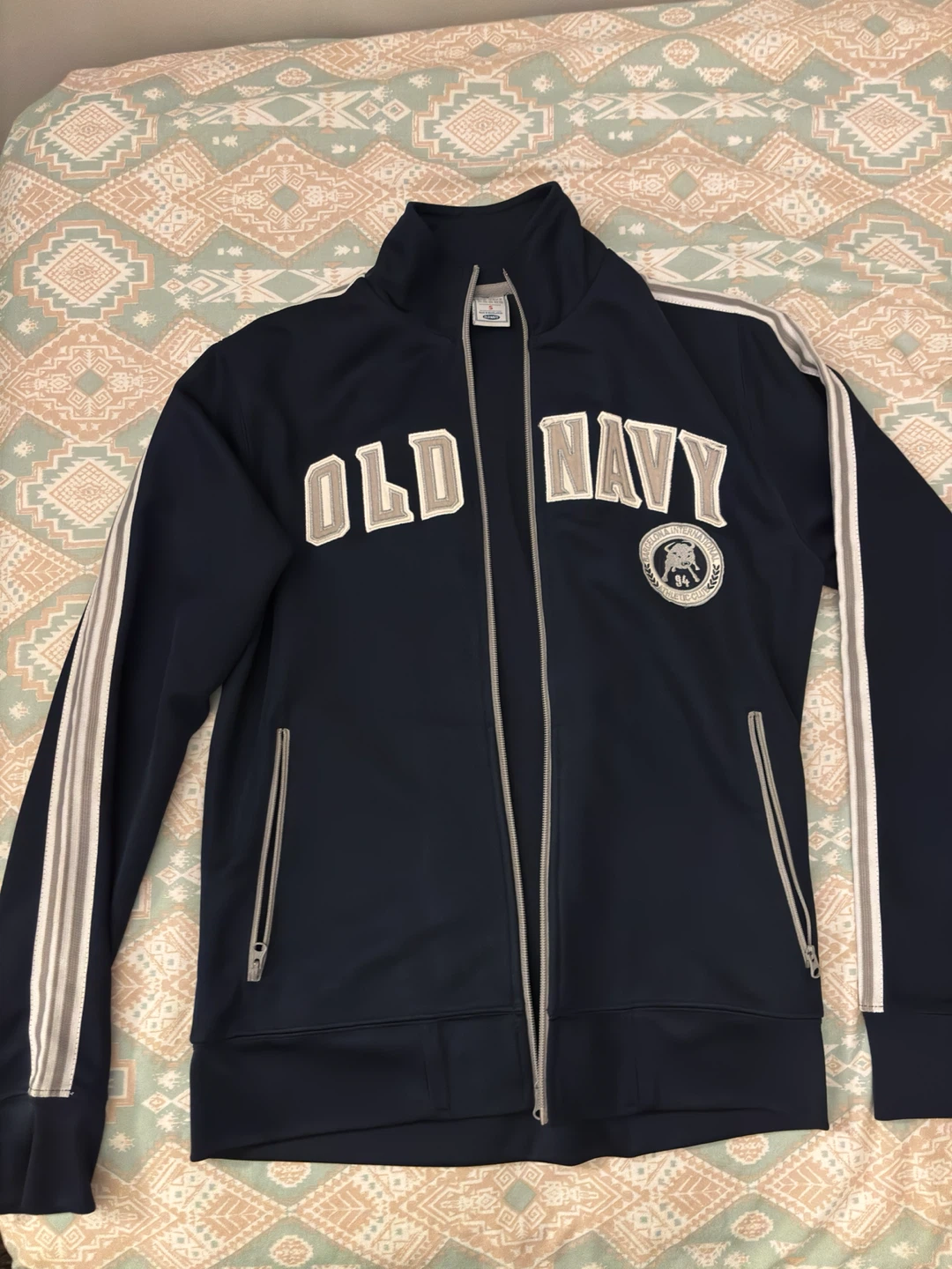Old Navy Navy Blue Track Jacket - Small