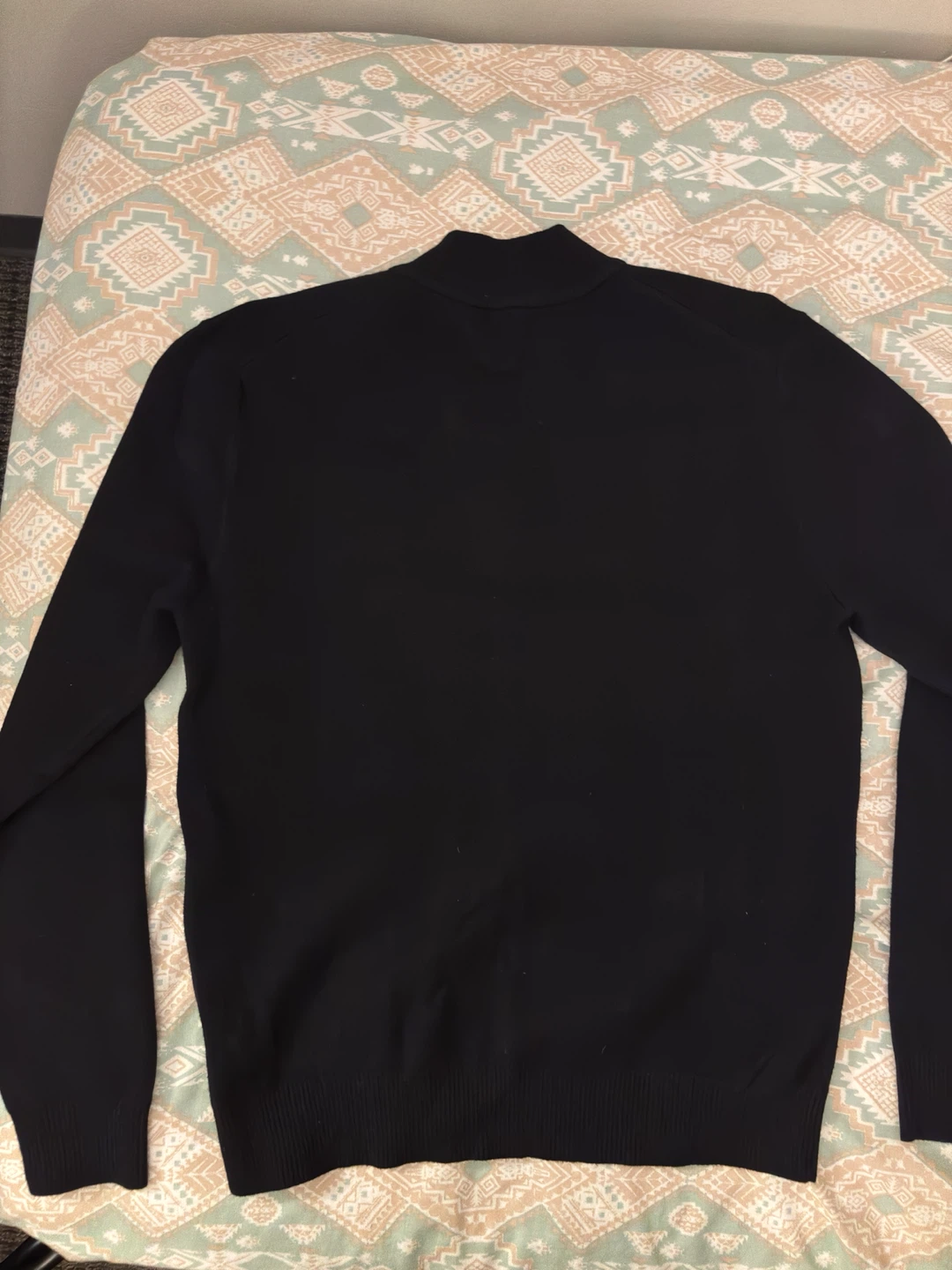 Tahari Black Quarter-Zip Pullover - Medium - photo 2