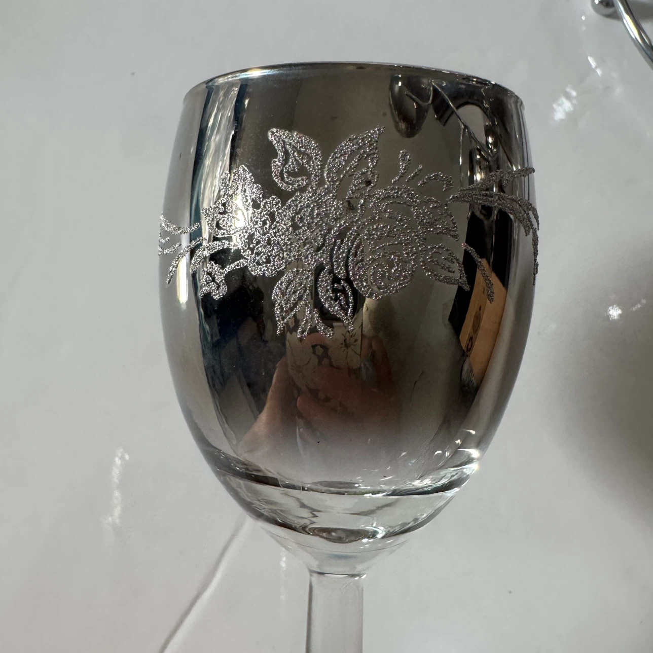 Vintage French Glass Decanter and 6 Glass Set - photo 4