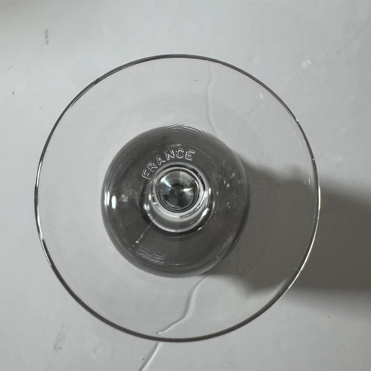 Vintage French Glass Decanter and 6 Glass Set - photo 5