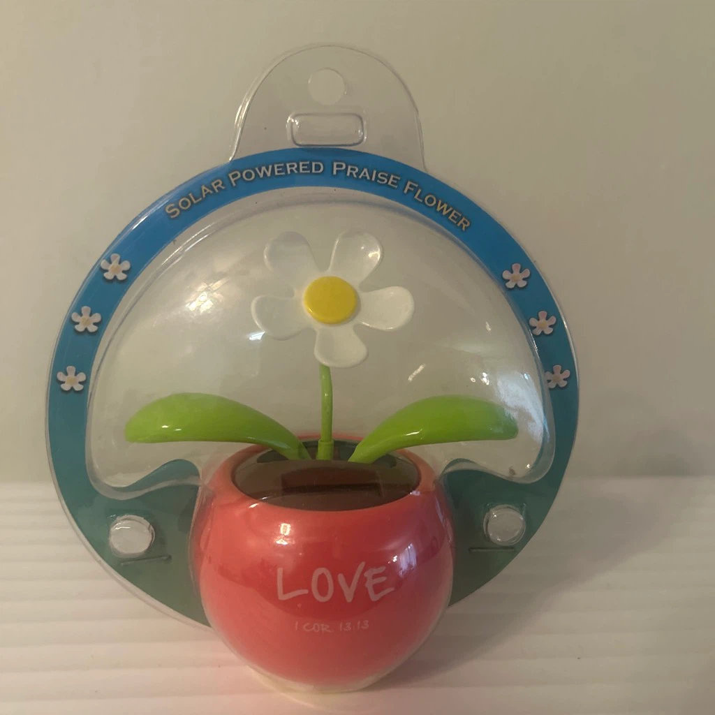 Solar Powered Praise Flower 🏈 Desk Decor