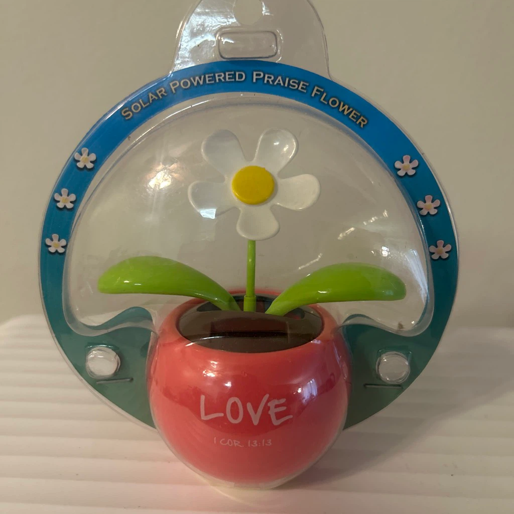 Solar Powered Praise Flower 🏈 Desk Decor - photo 4