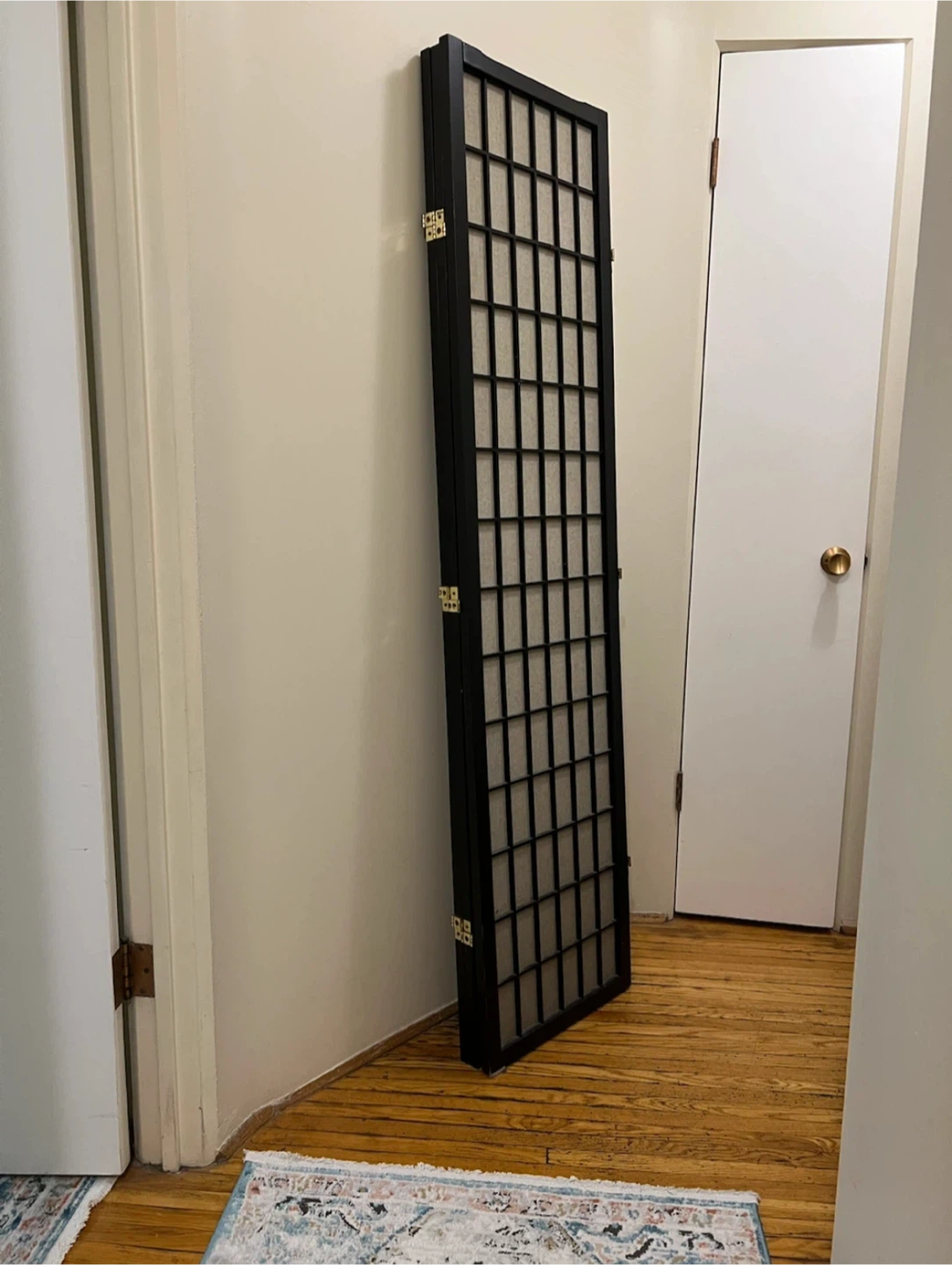 George Oliver 3 Panel Japanese Wooden Room Divider - photo 2