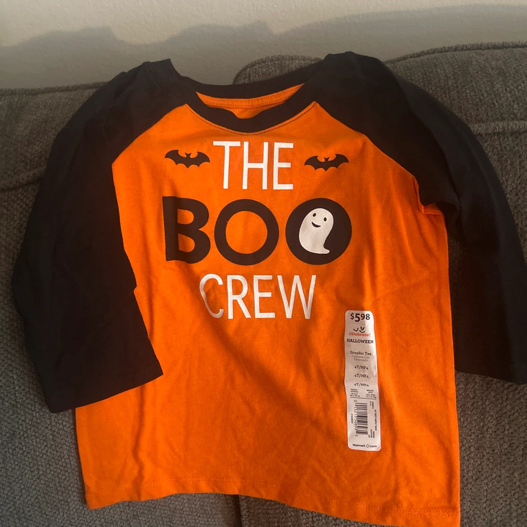 Celebrate! The Boo Crew 🏈 Halloween T-Shirt 4T