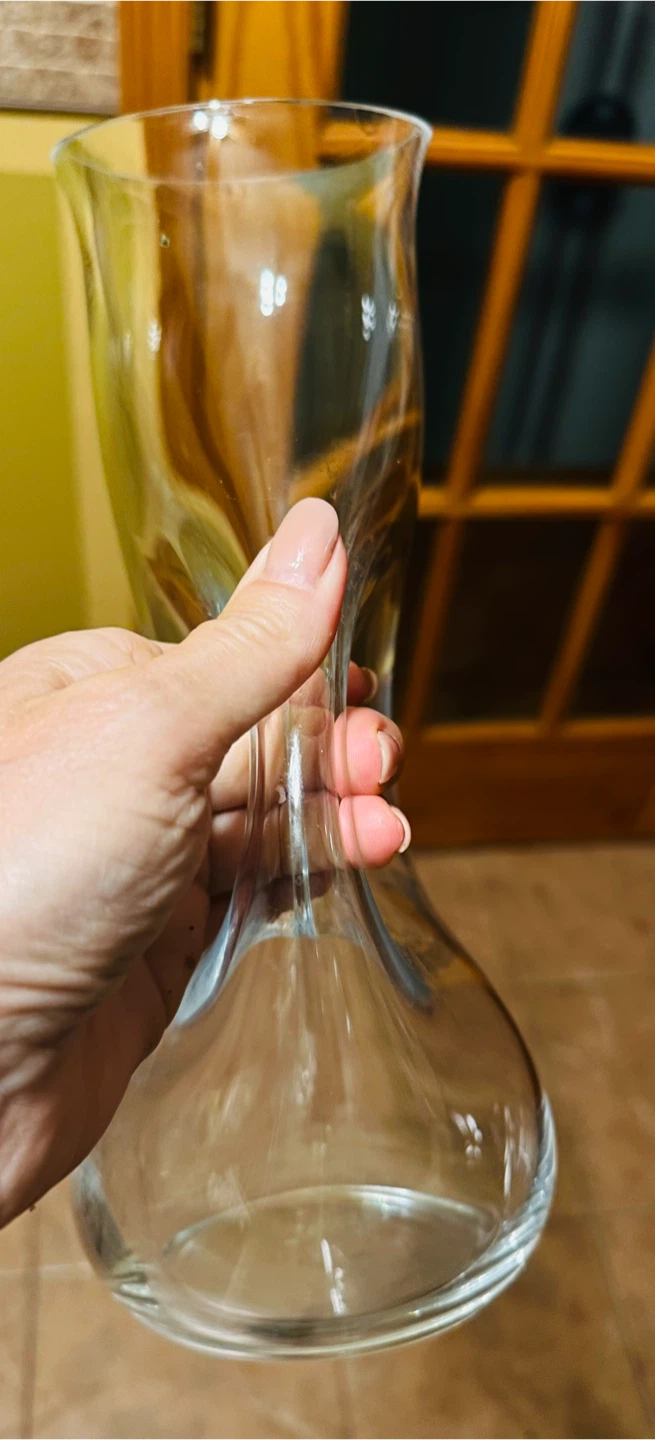 Clear Glass Pitcher with Handle - photo 2