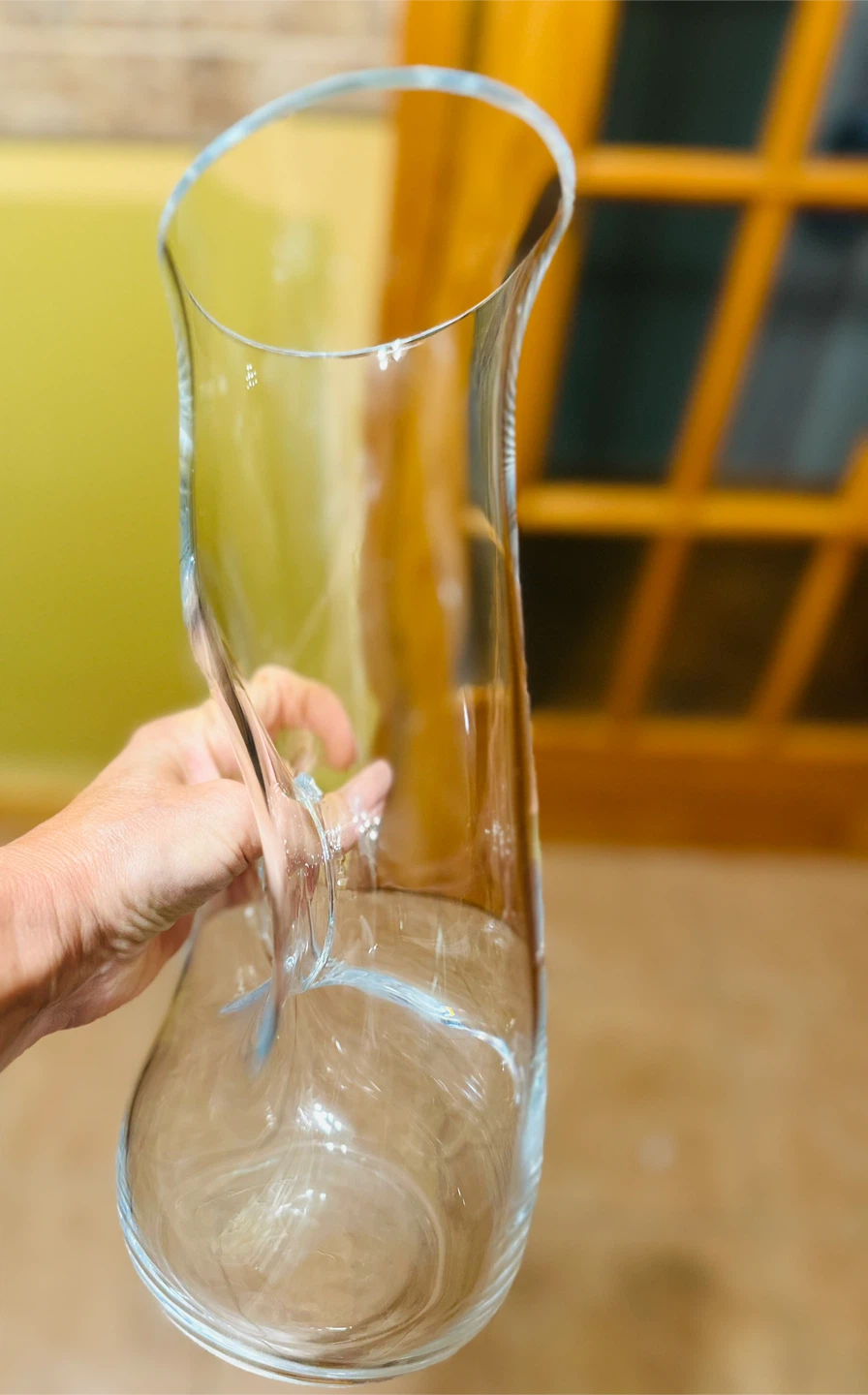 Clear Glass Pitcher with Handle - photo 3
