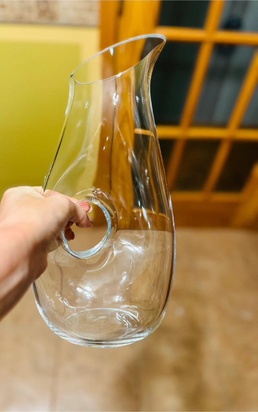 Clear Glass Pitcher with Handle - photo 4