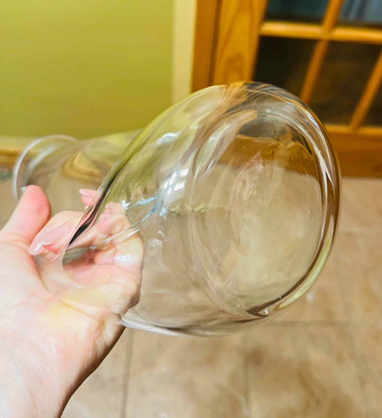 Clear Glass Pitcher with Handle - photo 5