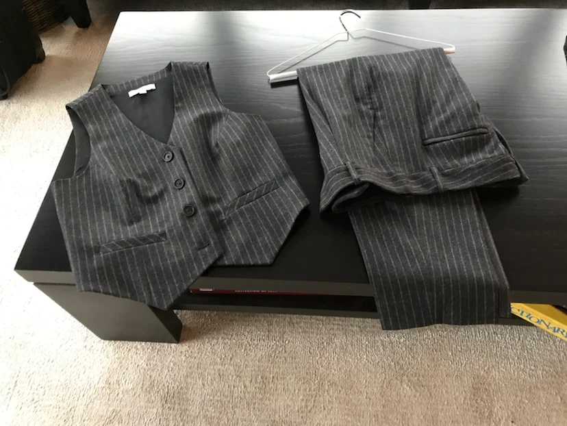 Banana Republic Pinstripe Vest and Trouser Set