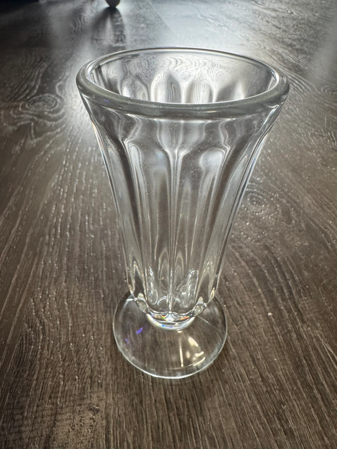 Clear Glass Footed Ice Cream Sundae Milkshake Glass $2 each READ - photo 2