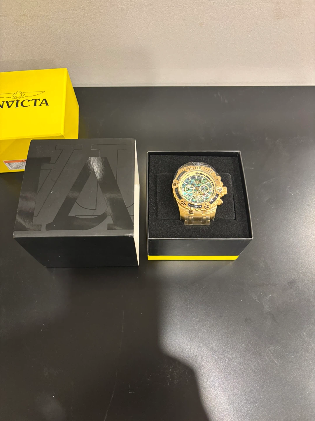 Invicta Gold-Tone Chronograph Watch