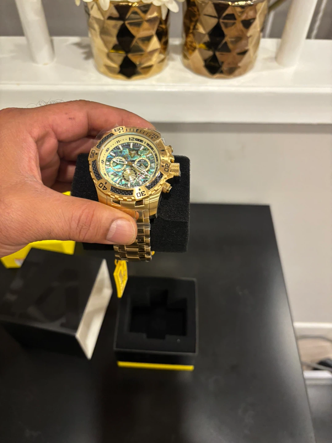 Invicta Gold-Tone Chronograph Watch - photo 4