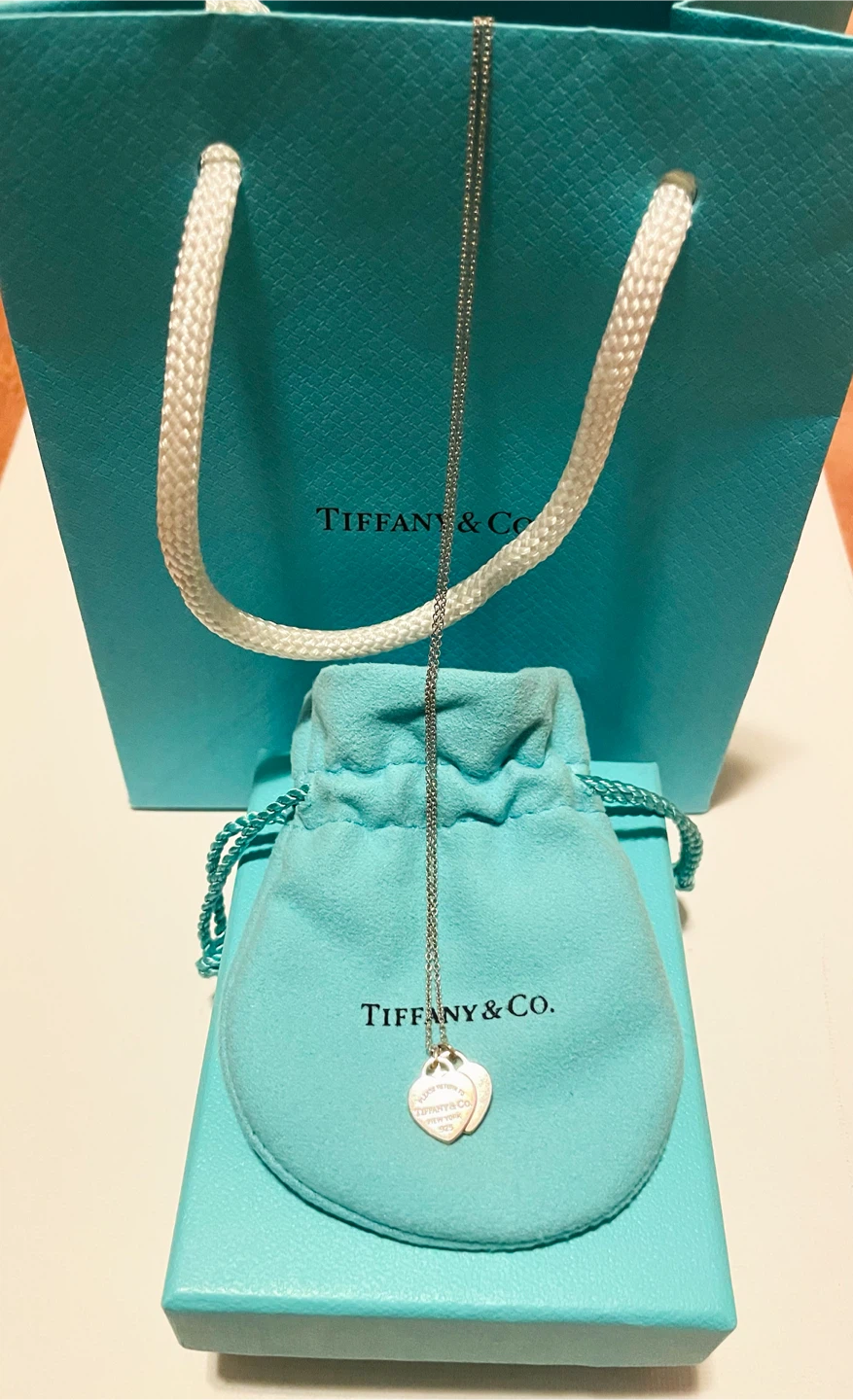 Tiffany & Co. Sterling Silver Heart Tag Necklace