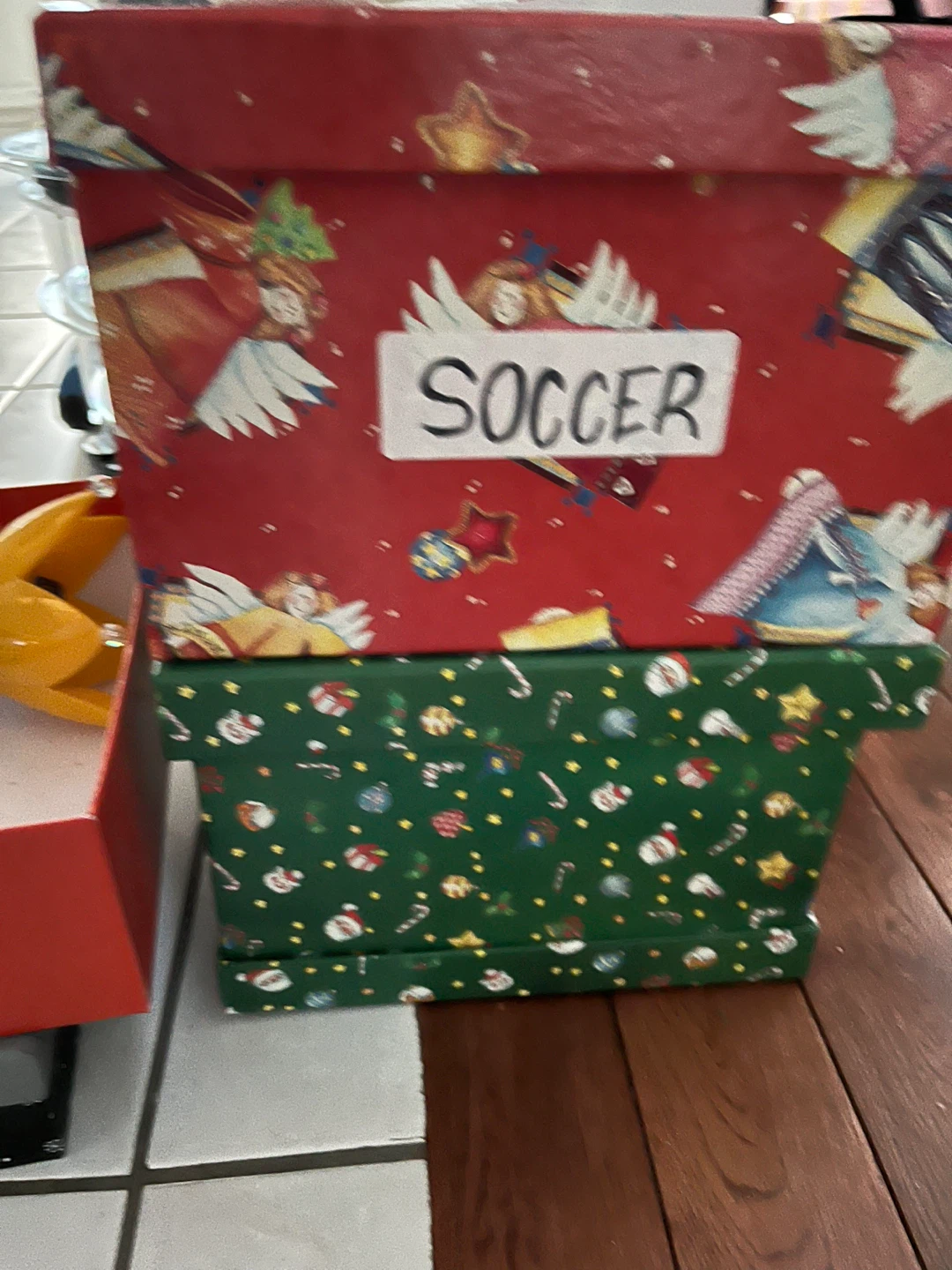 🏈Set of nested Christmas storage boxes - photo 3