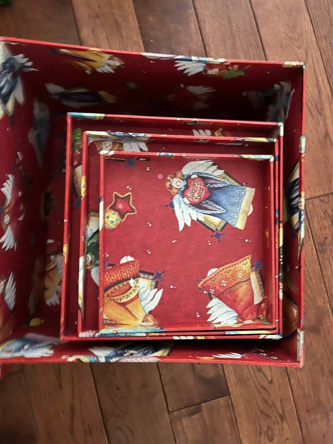 🏈Set of nested Christmas storage boxes - photo 4