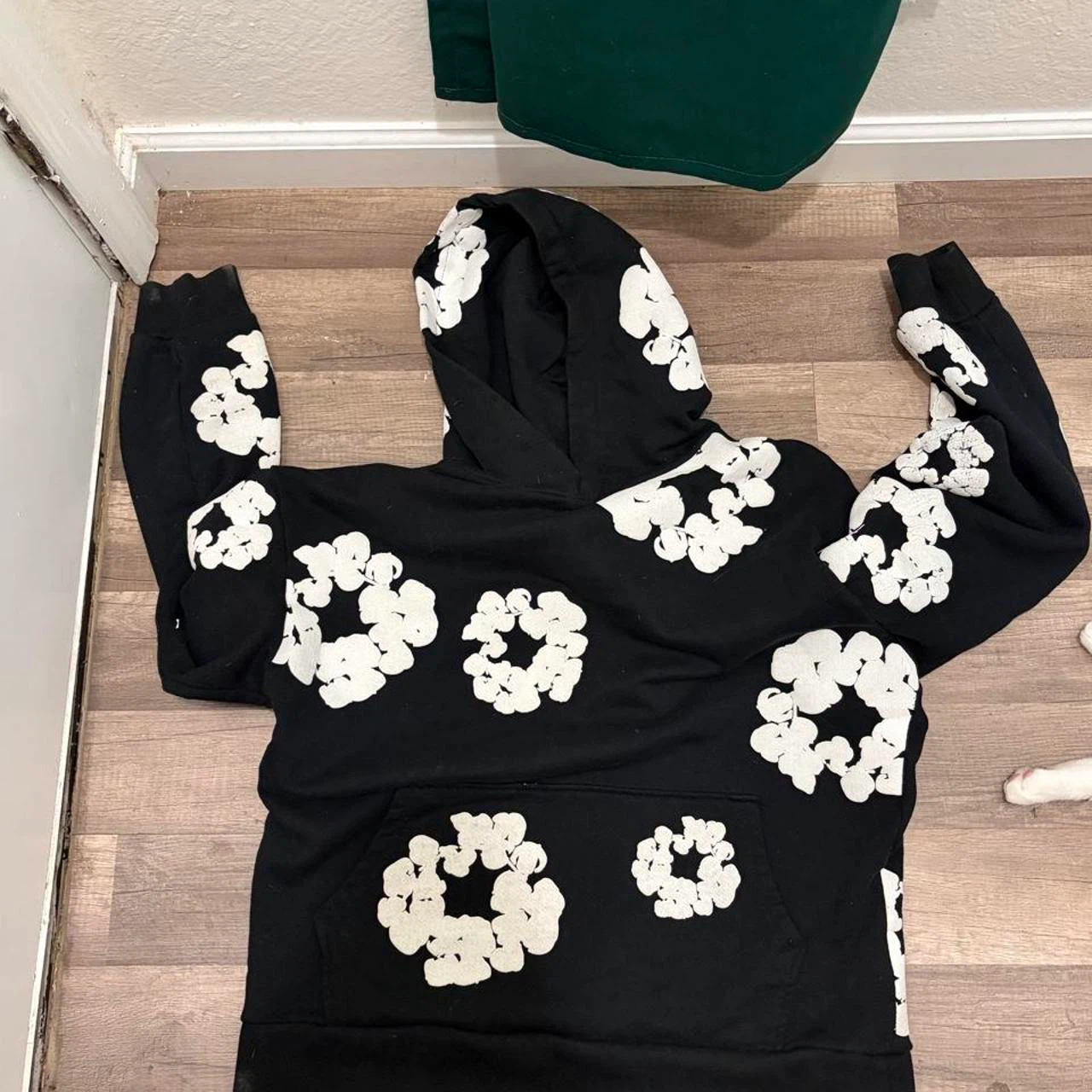 Denim tears black hoodie medium