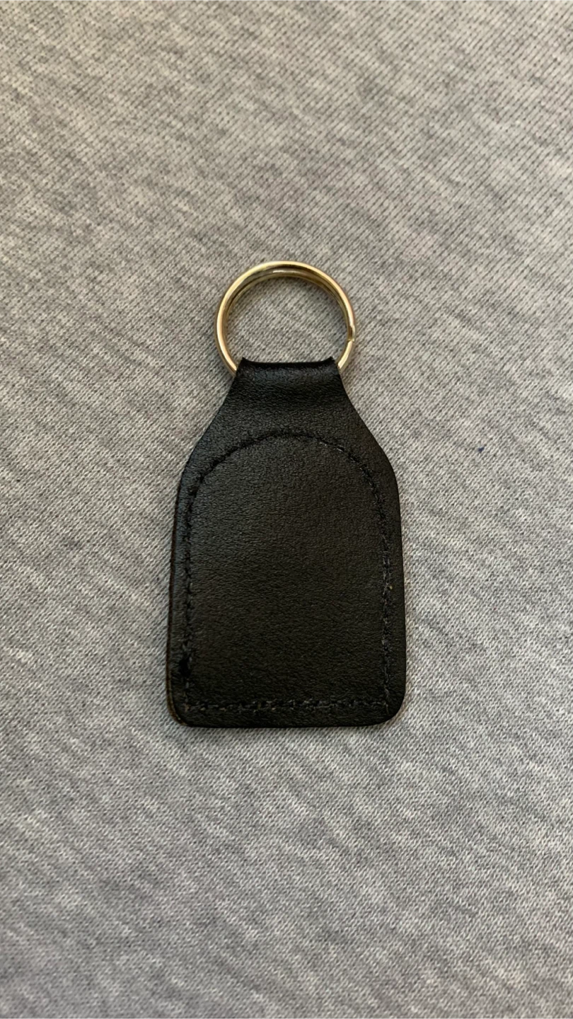 Vintage CIBC Black Leather Keychain 🏈 - photo 2