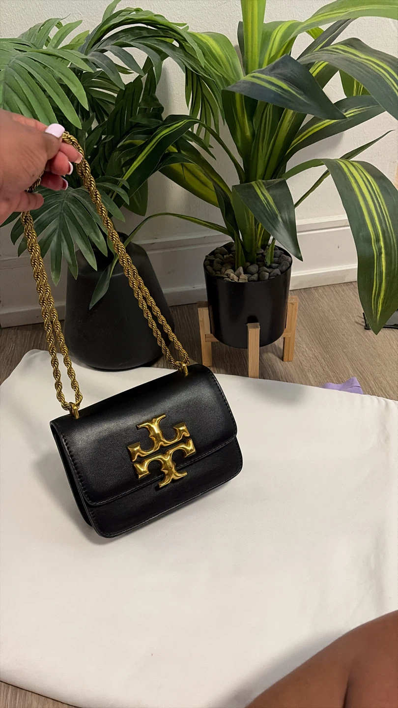 Tory Burch Black Eleanor Convertible Shoulder Bag