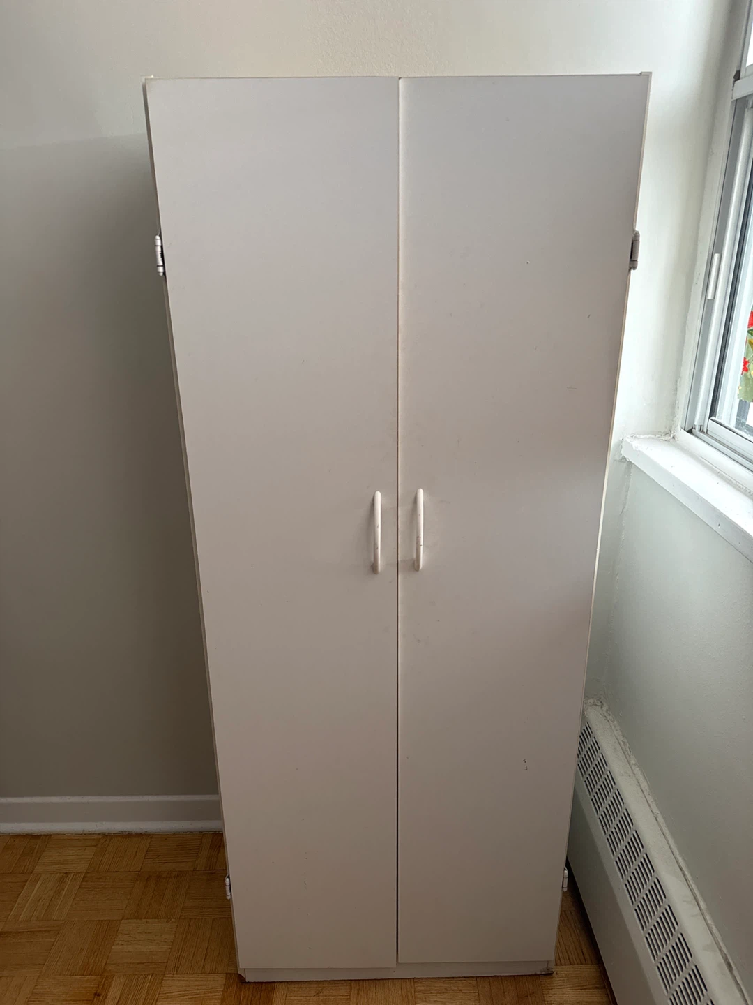 White Two-Door Storage Cabinet