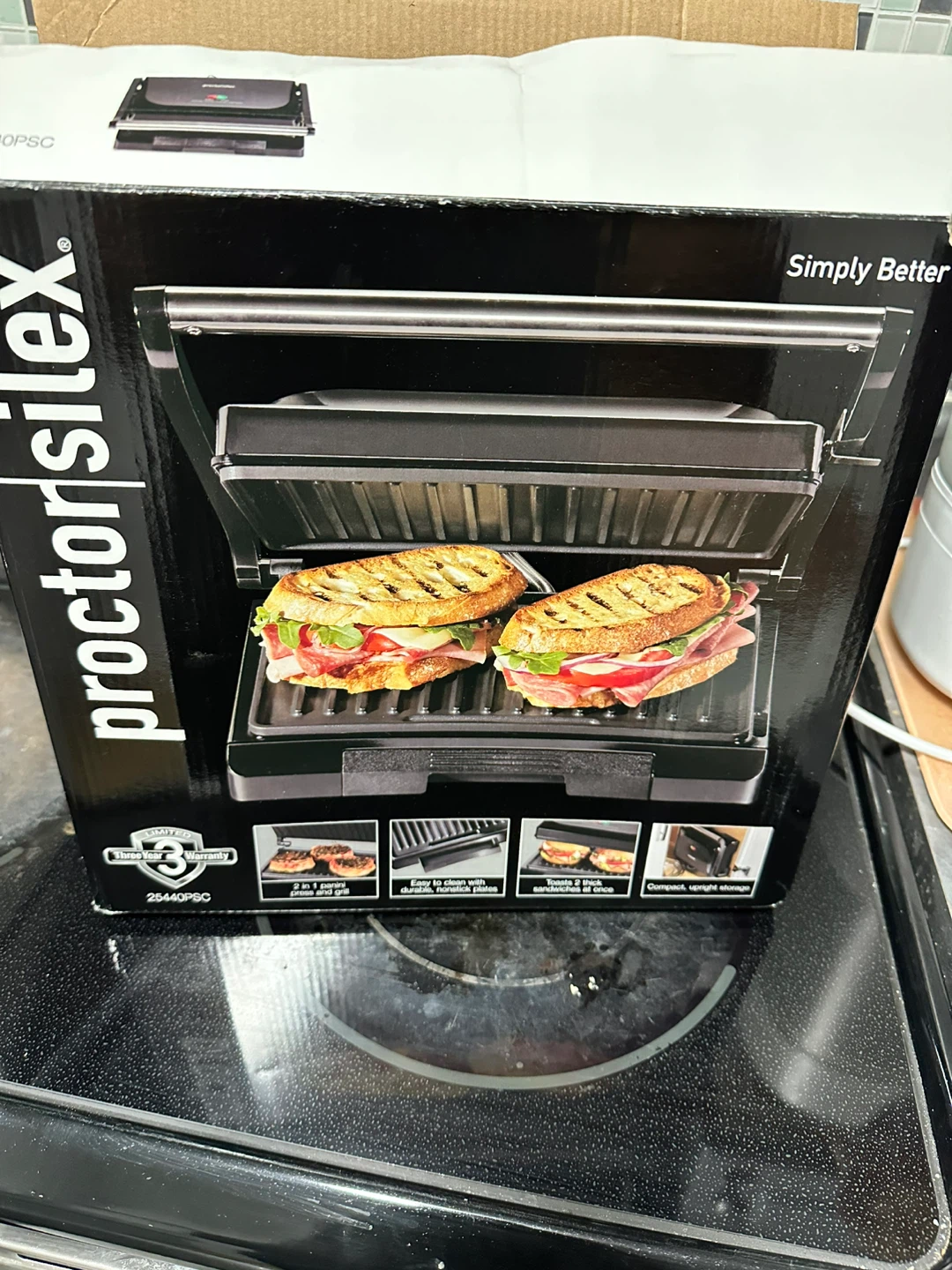 Proctor Silex 2-in-1 Panini Press and Grill 25440PSC