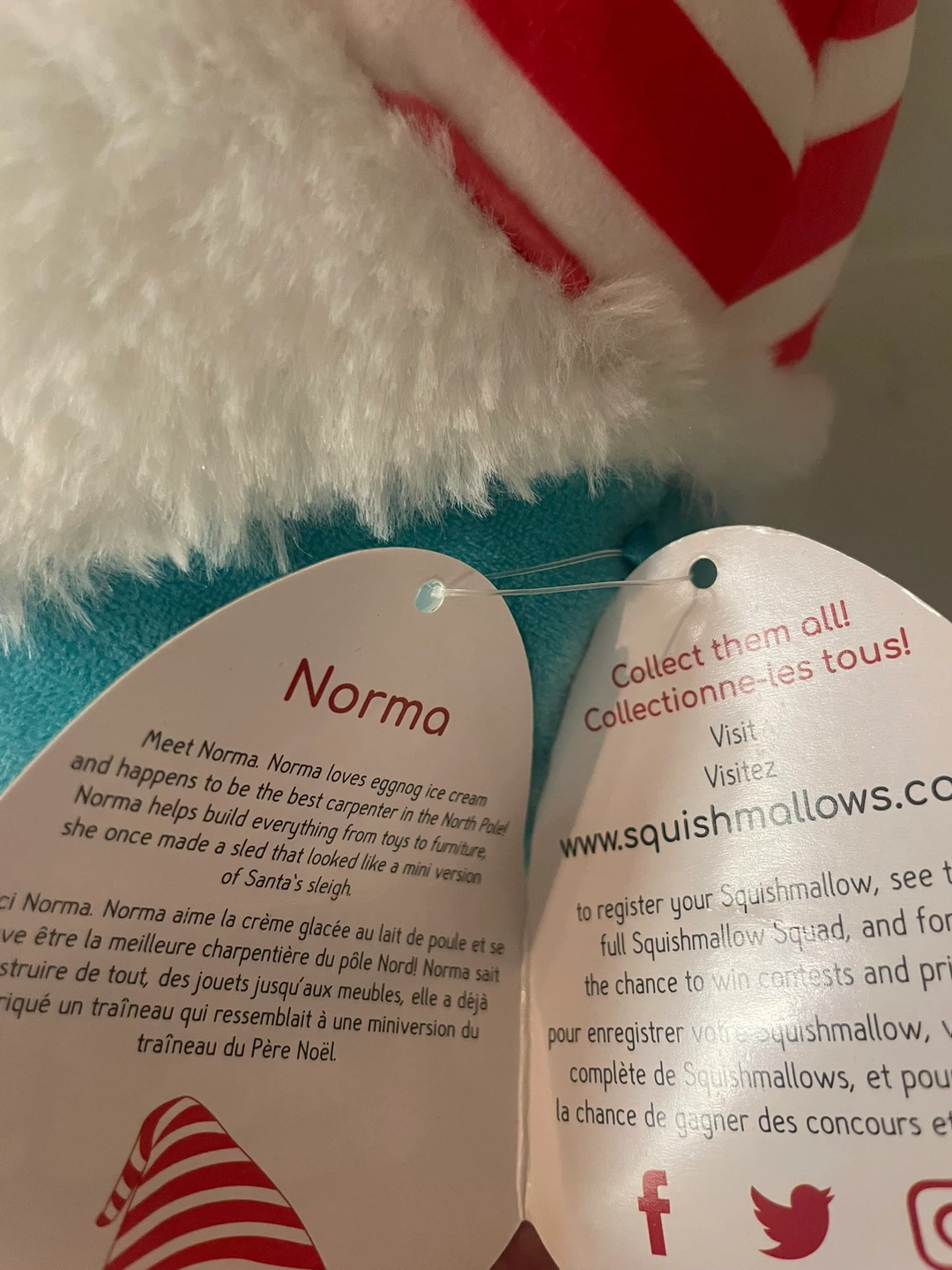 🏈Squishmallows Norma The Christmas Gnome Plush - photo 3