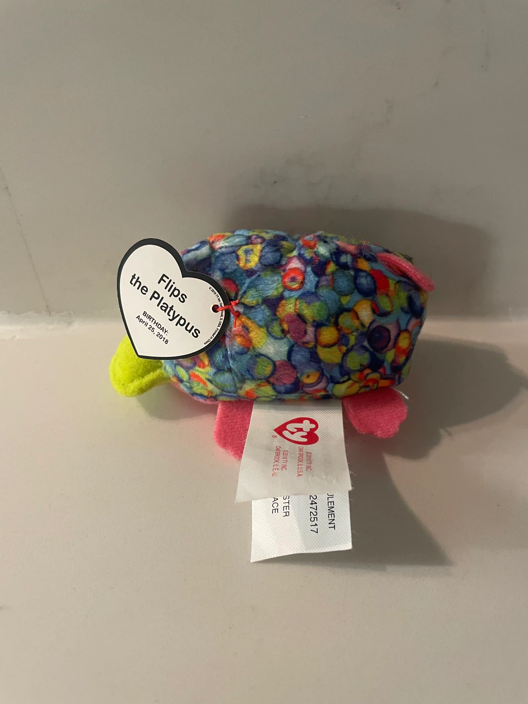 🏈Ty Flips the Platypus Beanie Boo Plush - photo 2