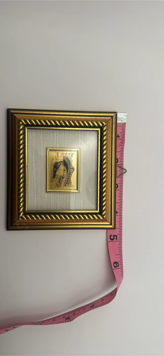 Vtg Miniature “Venezia - Ponte Rialto” 23kt Gold Leaf W/COG - photo 4