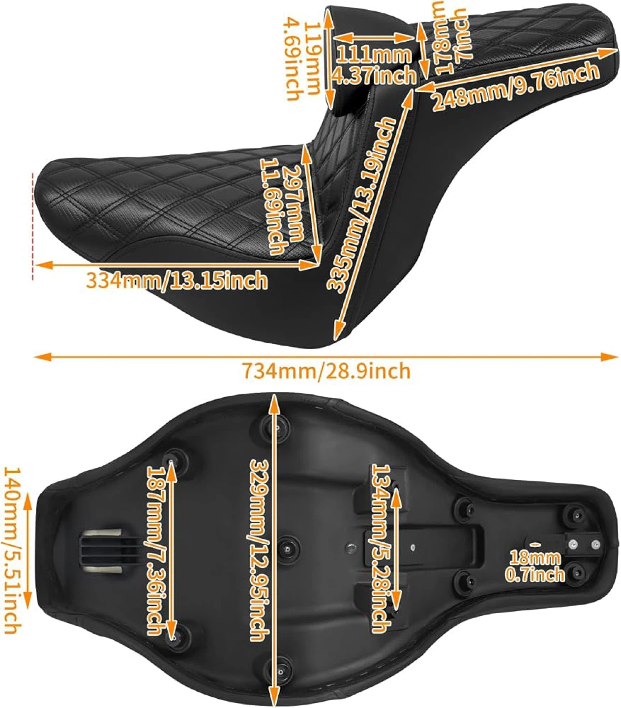 Backrest Harley Softail Low Rider FXLR FXLRS Sport Glide - photo 4