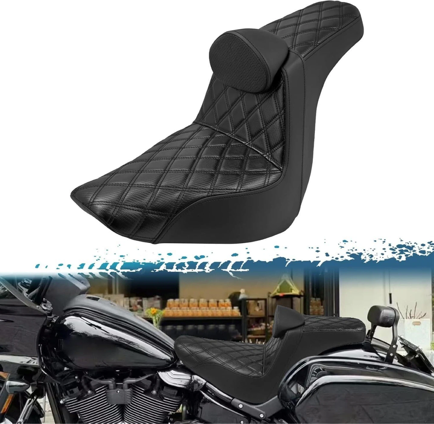 Backrest Harley Softail Low Rider FXLR FXLRS Sport Glide
