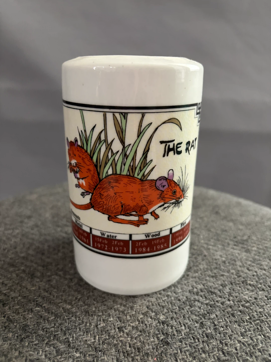 🏈 Year of the Rat Decorative Ceramic Cup