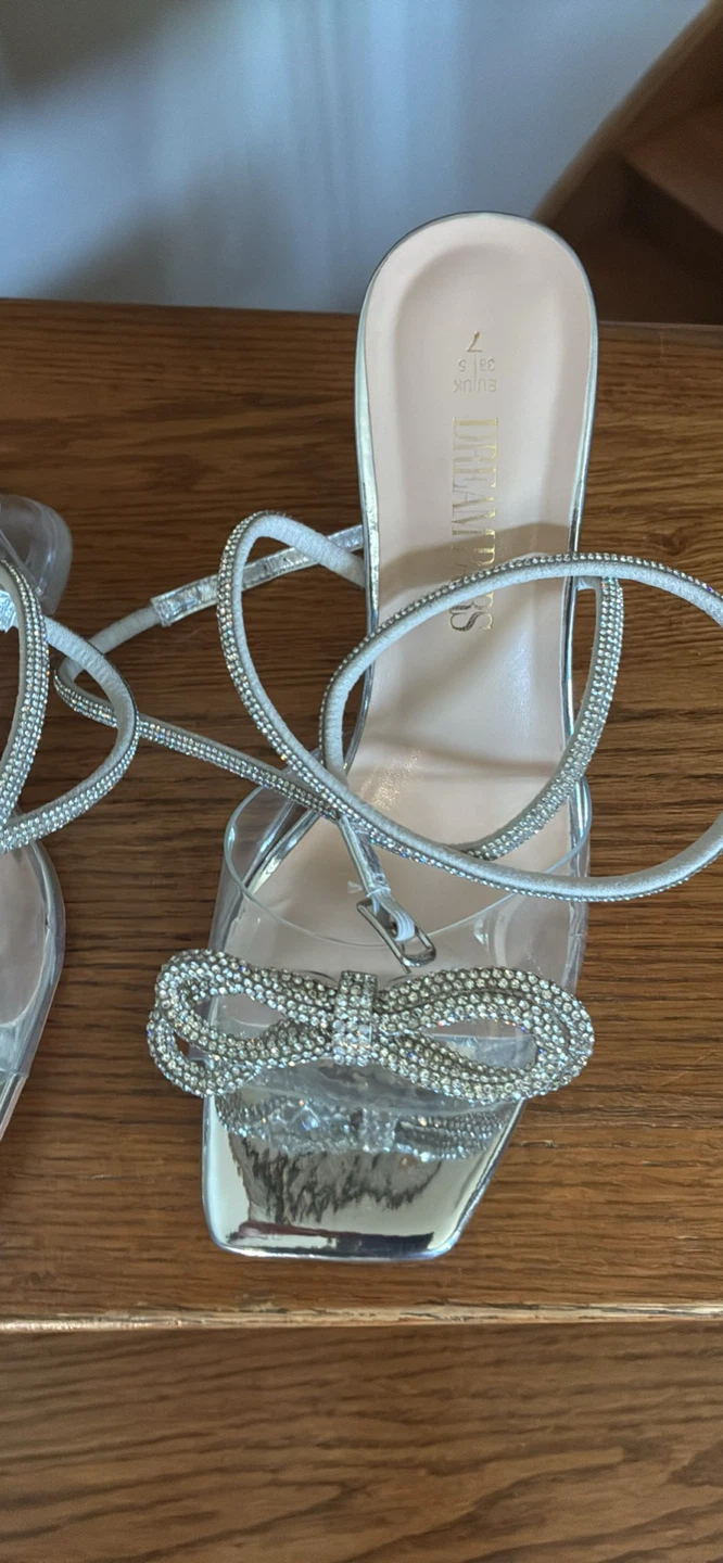 Dream Pairs Rhinestone Bow Sandals