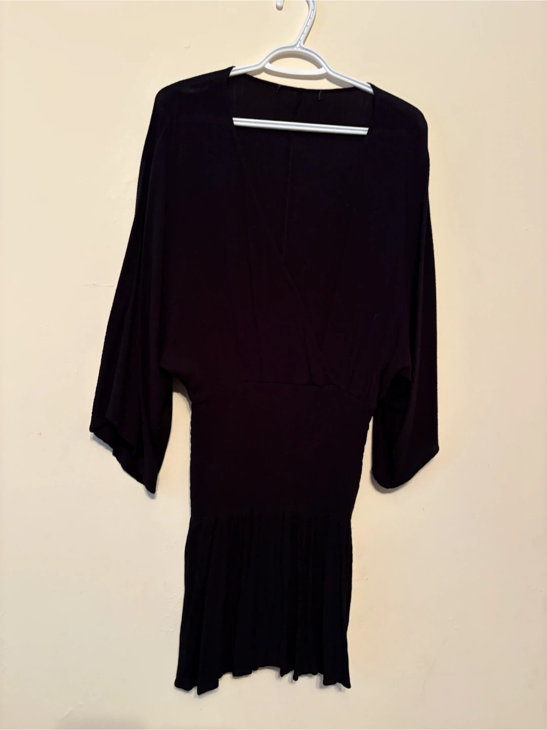 Black V-neck Dress 🏈
