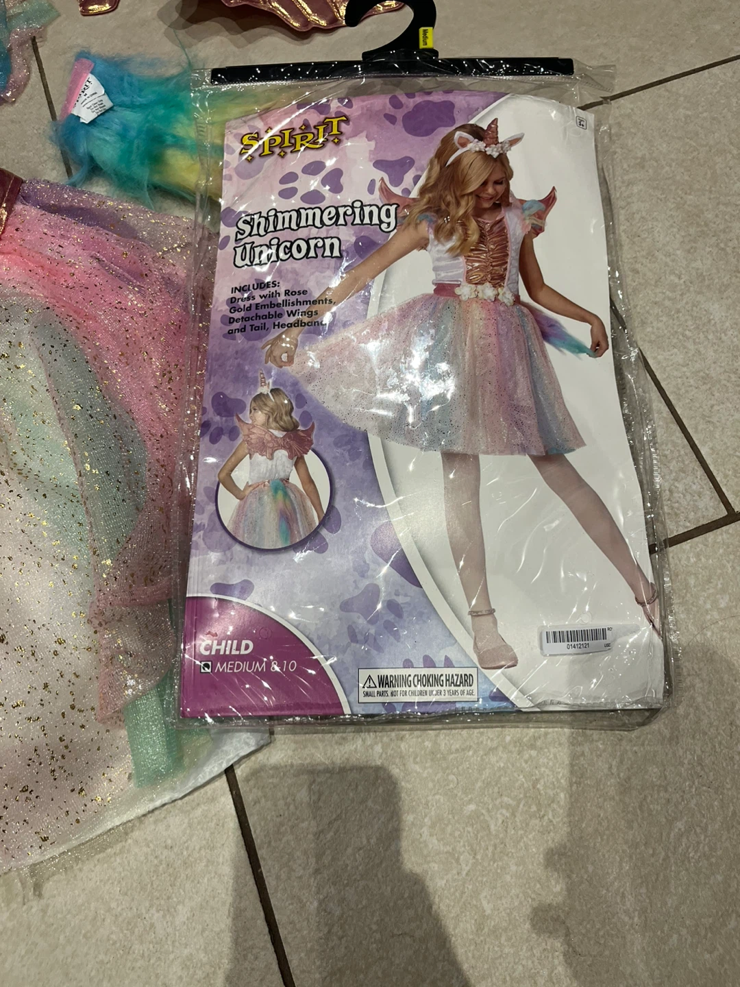 Spirit Shimmering Unicorn Costume Size 8-10