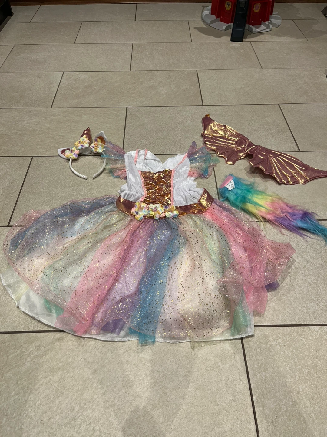 Spirit Shimmering Unicorn Costume Size 8-10 - photo 2