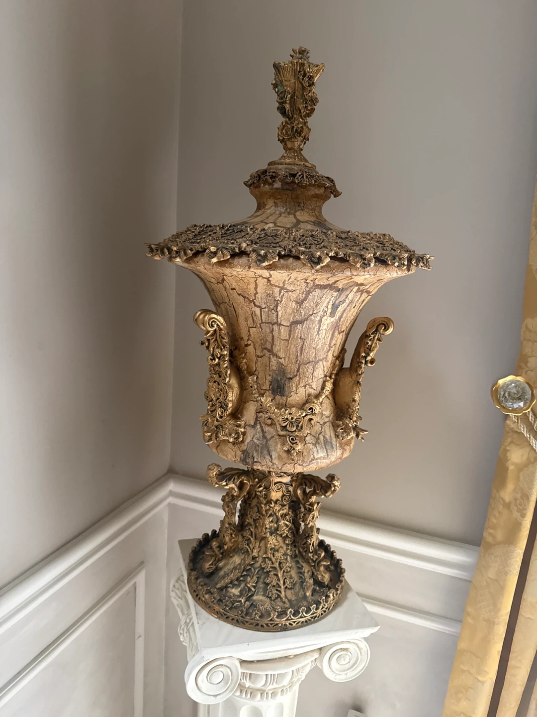 Decorative Urn with Pedestal Stand - photo 3