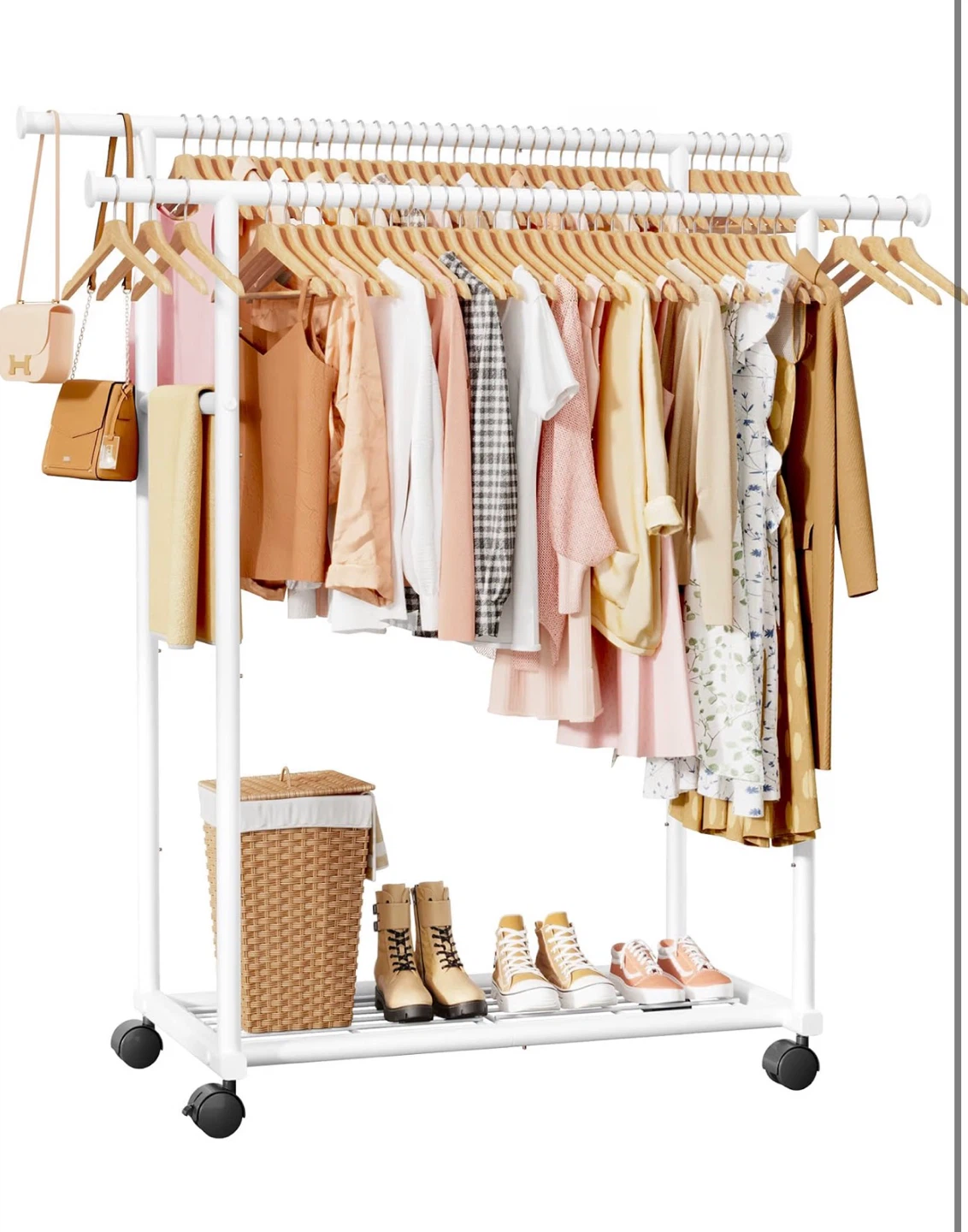 Sakugi Clothing Rack - Double Rod Coat Rack