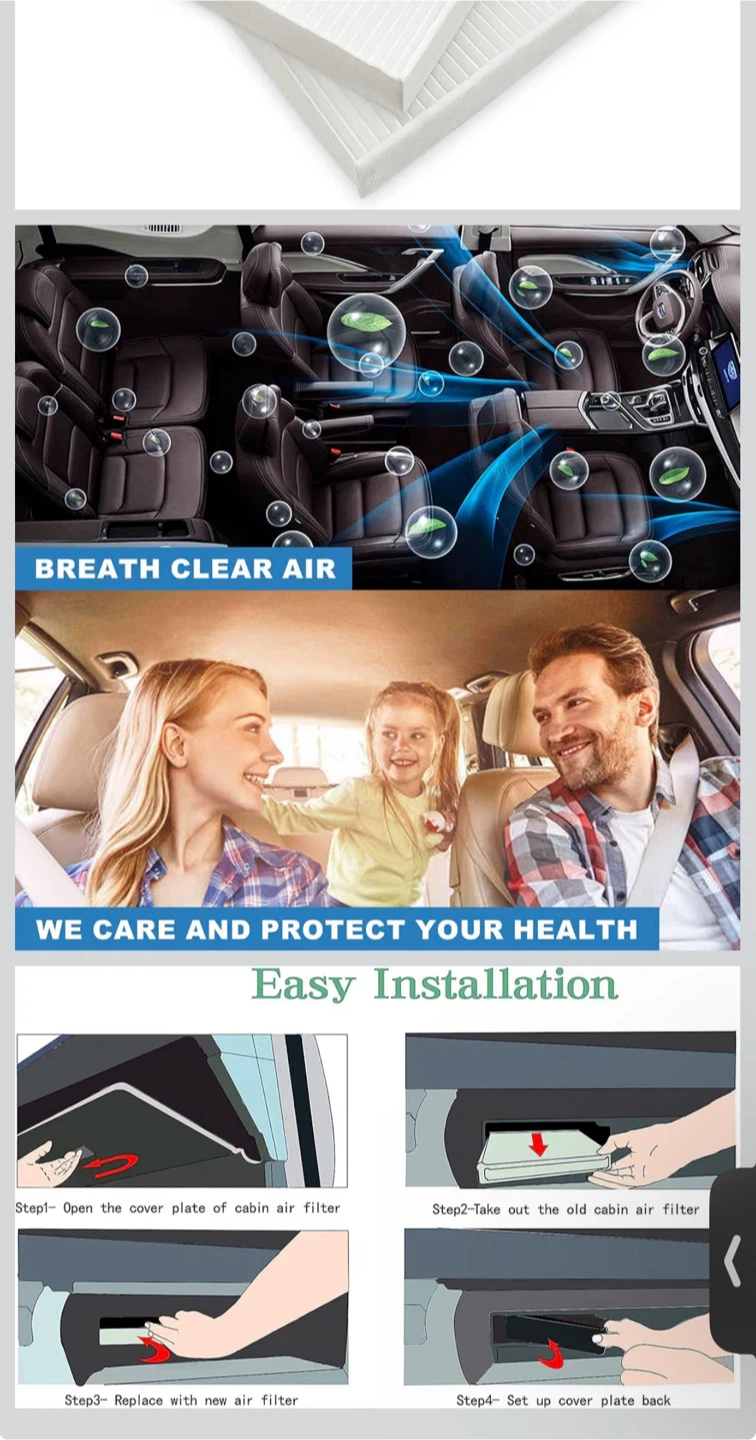 JYC727 Cabin Air Filter for ELANT - photo 4