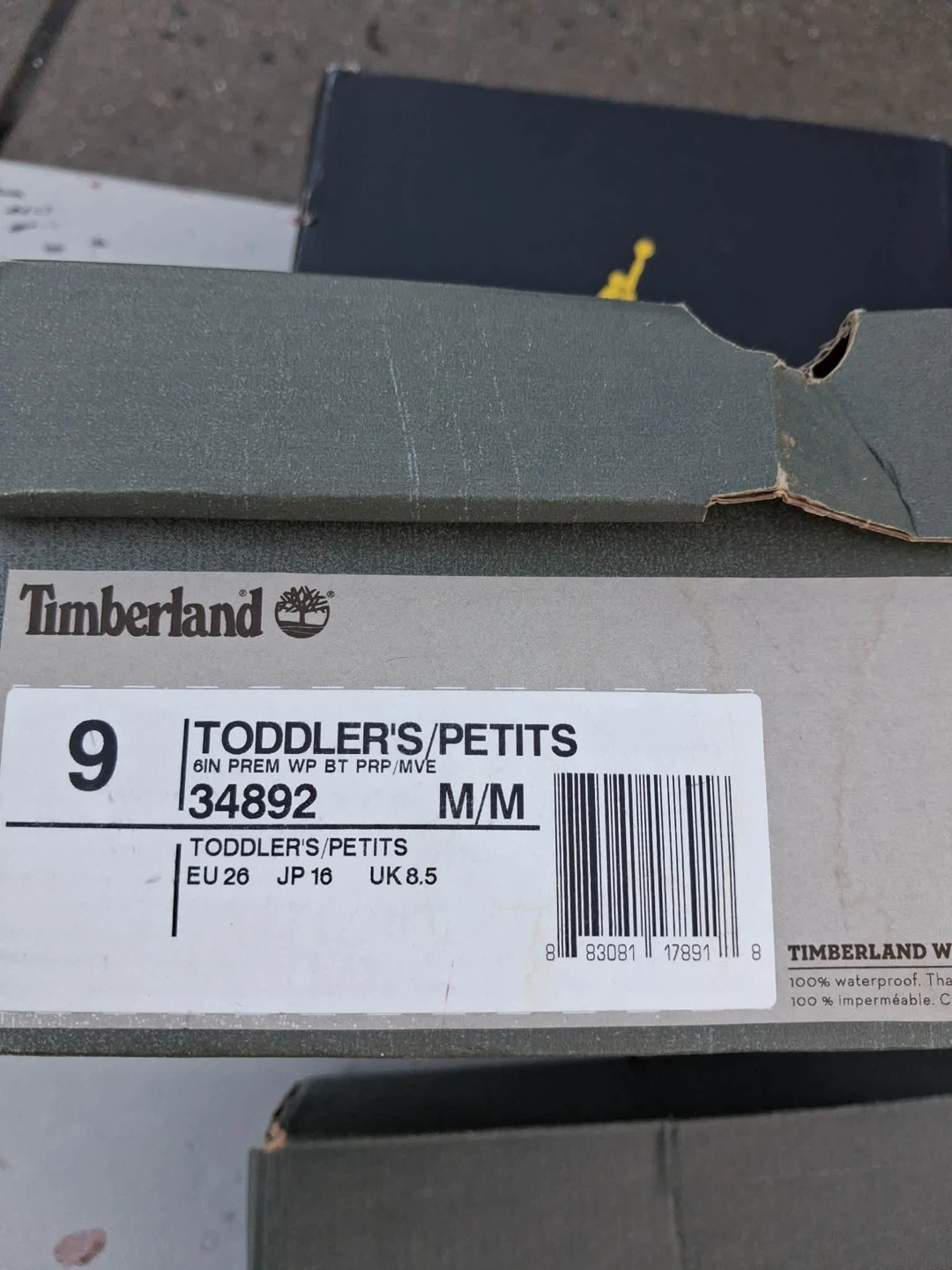 Timberland Toddler 6-Inch Premium Waterproof Boots